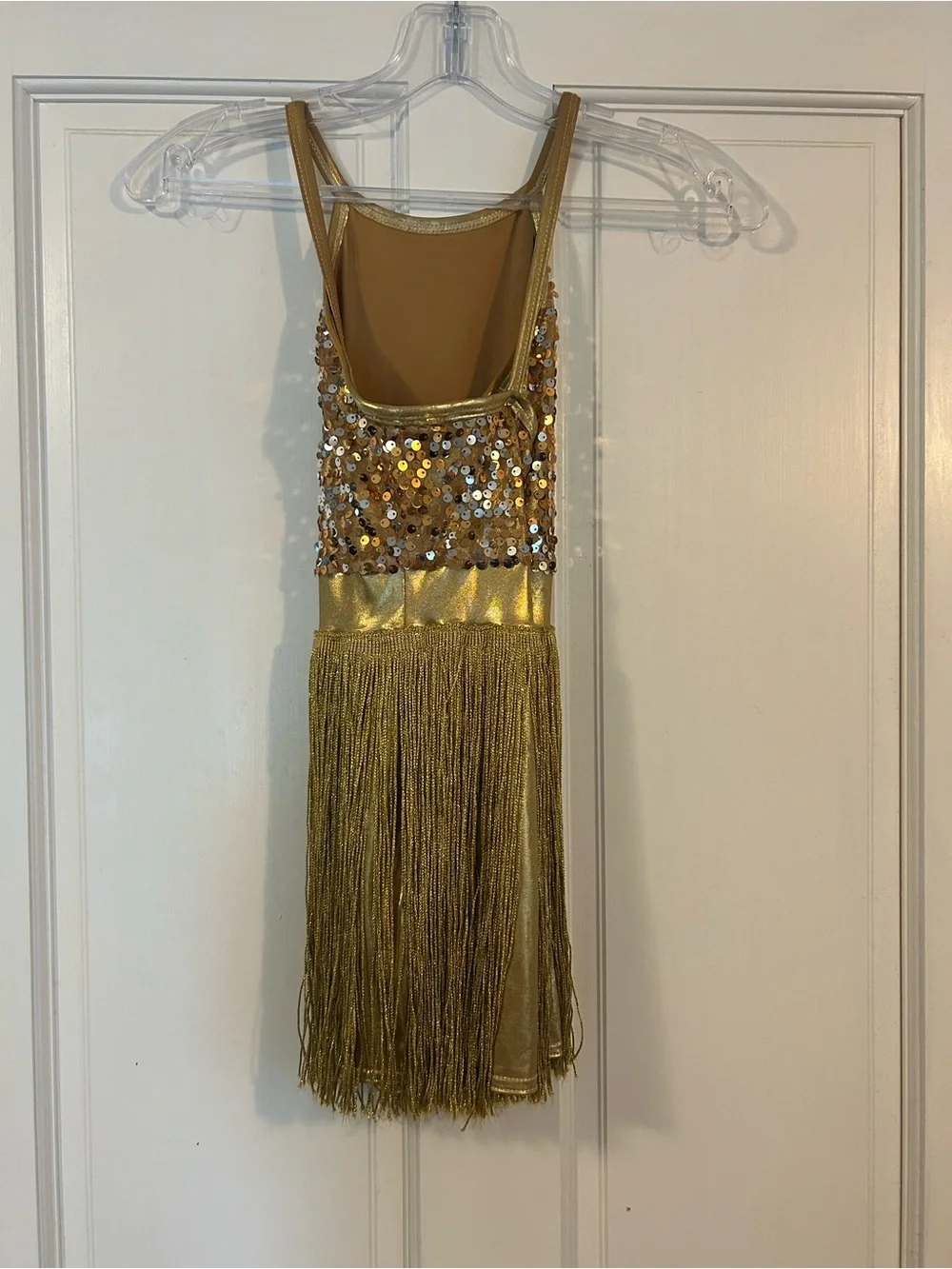 Wish Gold Sequin Fringe Dance Costume